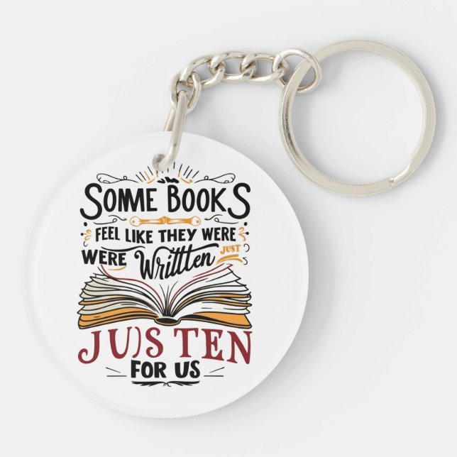 Book Lover Keychain (Back)