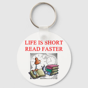 book lover keychain
