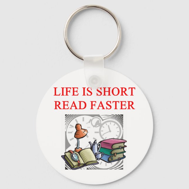book lover keychain (Front)