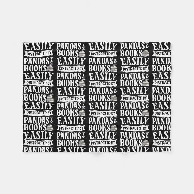 Book Lover Librarian Bookworm Reading Club Fleece Blanket (Front (Horizontal))