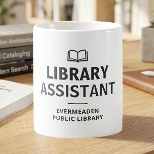 Book Lover Library Assistant Custom Coffee Mug