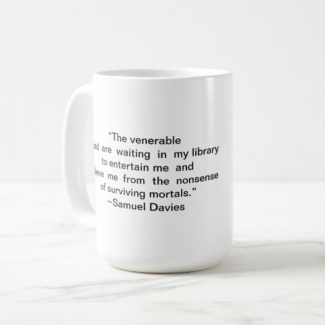 Book Lover Library Quote Mug (Front Left)