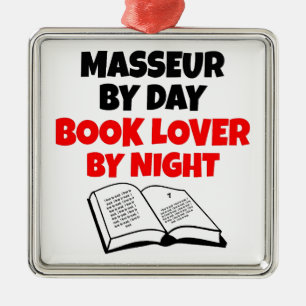 Book Lover Masseur Metal Ornament