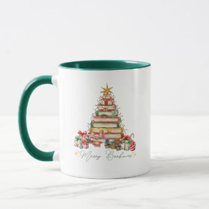 Book Lover Merry Bookmas Christmas Mug