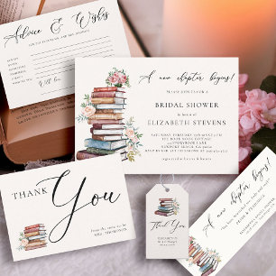 Book Lover New Chapter Bookish Literary Thank You Gift Tags