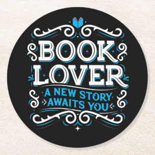 Book Lover Paper Coasters