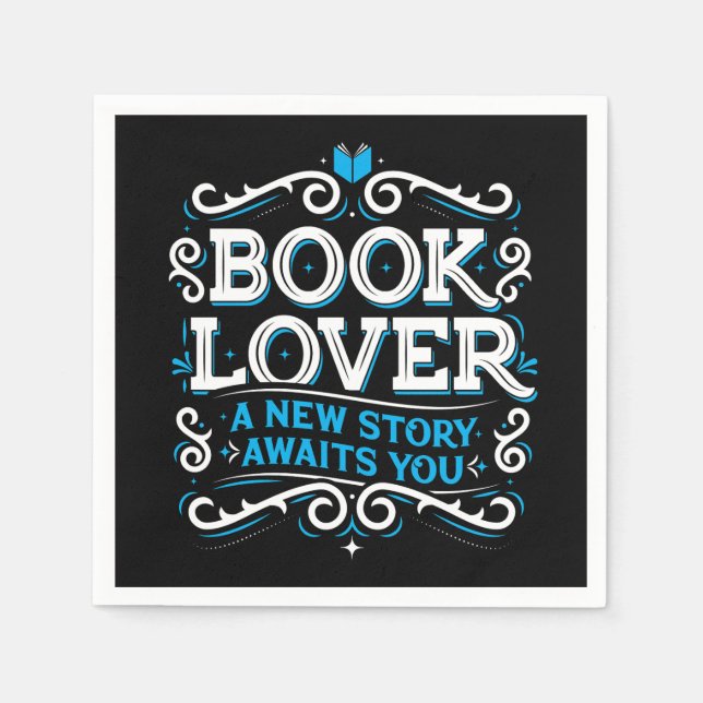 Book Lover Party Napkins (Front)