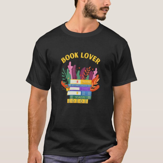 Book Lover Plants love Big Books Read T-Shirt (Front)