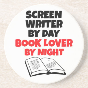 Book Lover Screen Writer Coaster