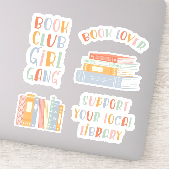 Book Lover Sticker Set (Detail)