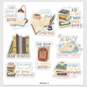 Book Lover Stickers