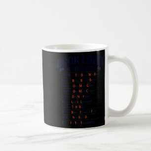 Book lover texting code the book was better one coffee mug