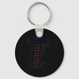 Book lover texting code the book was better one keychain