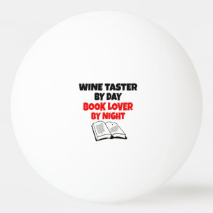 Book Lover Wine Taster Ping Pong Ball