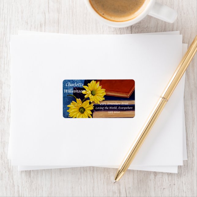 BOOK LOVERS ADDRESS LABEL (Insitu)