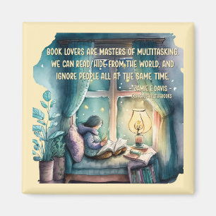 Book Lovers Are Masters of Multitasking  Magnet