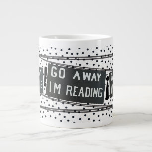 book lovers black and white mug with saying