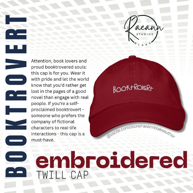 Book Lovers Booktrovert Embroidered Twill Cap (Creator Uploaded)