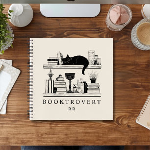 Book Lover's Cozy Bookcase Booktrovert Monogram