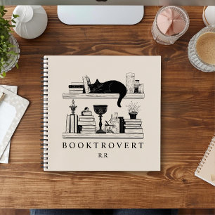 Book Lover's Cozy Bookcase Booktrovert Monogram