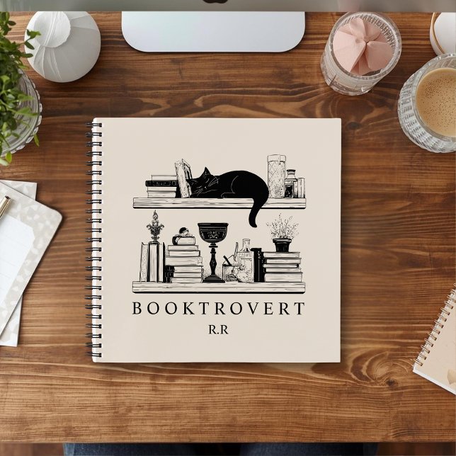 Book Lover's Cozy Bookcase Booktrovert Monogram (Creator Uploaded)