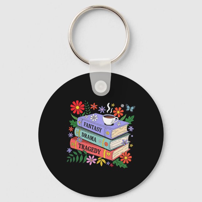 Book Lovers Fantasy Drama Tragedy Subtle 8647 Trum Keychain (Front)