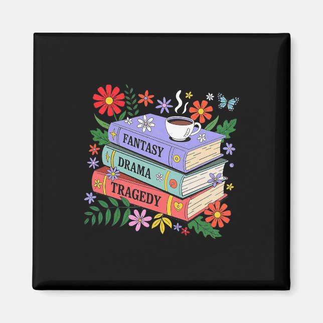Book Lovers Fantasy Drama Tragedy Subtle 8647 Trum Magnet (Front)