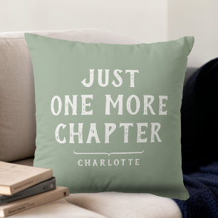 Book Lover's Funny Saying Personalized Throw Pillow