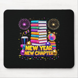 Book Lovers Happy New Year Chapter 2026 Bookworm F Mouse Pad