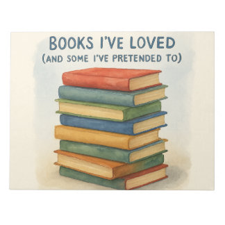 Book Lovers Journal and Reading List Notepad