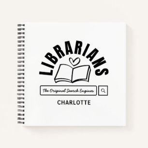 Book Lovers Librarian Funny Saying Spiral Notebook