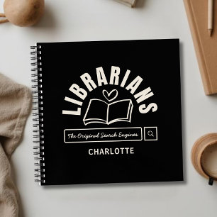 Book Lovers Librarian Funny Saying Spiral Notebook