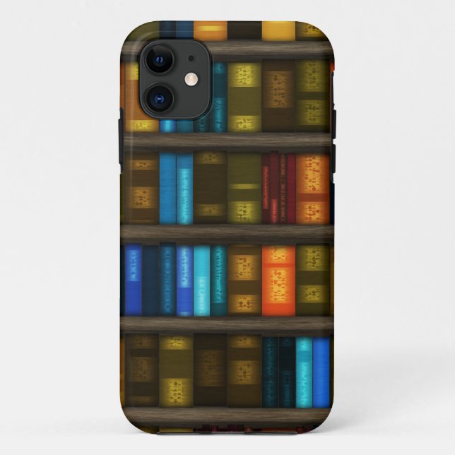 Book Lovers & Librarians Colourful Books on Shelf Case-Mate iPhone Case (Back)