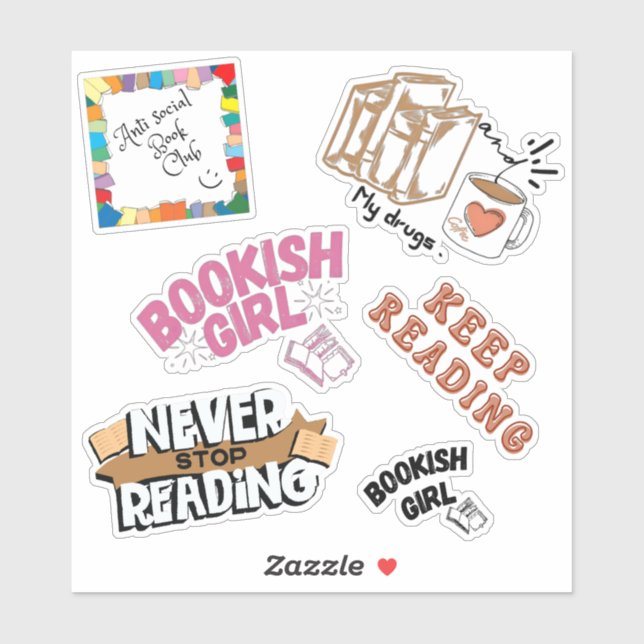 Book lovers Pack Sticker (Sheet)