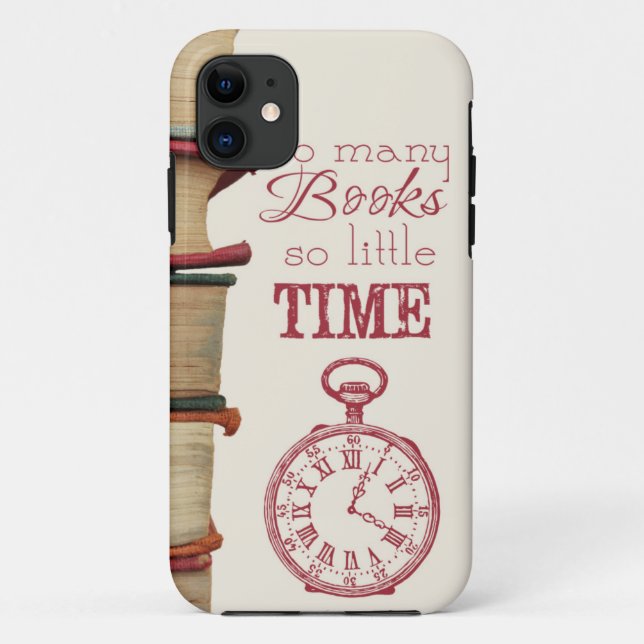 Book Lovers phone case "So many books" (Back)