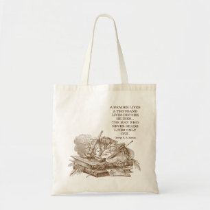 Book Lovers Reader's Quote Tote Bag