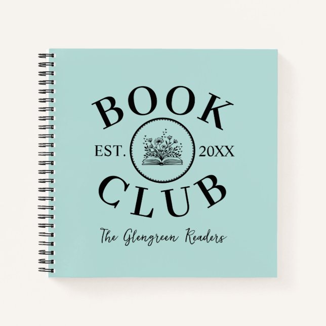 Book Lovers Reading Club Personalized Notebook (Front)