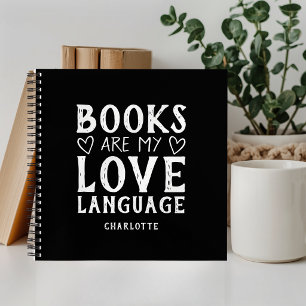 Book Lovers Saying Personalized Spiral Notebook