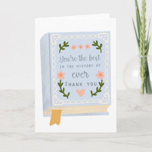 Book Lovers Thank You Card