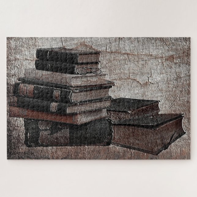 Book Lovers Vintage Jigsaw Puzzle (Horizontal)
