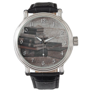Book Lovers Vintage Round Wall Clock Watch