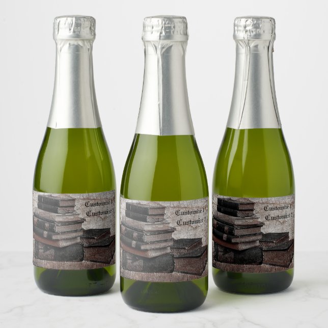Book Lovers Vintage   Sparkling Wine Label (Bottles)