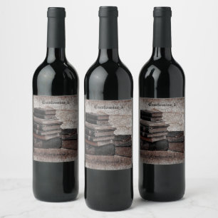 Book Lovers Vintage Wine Label
