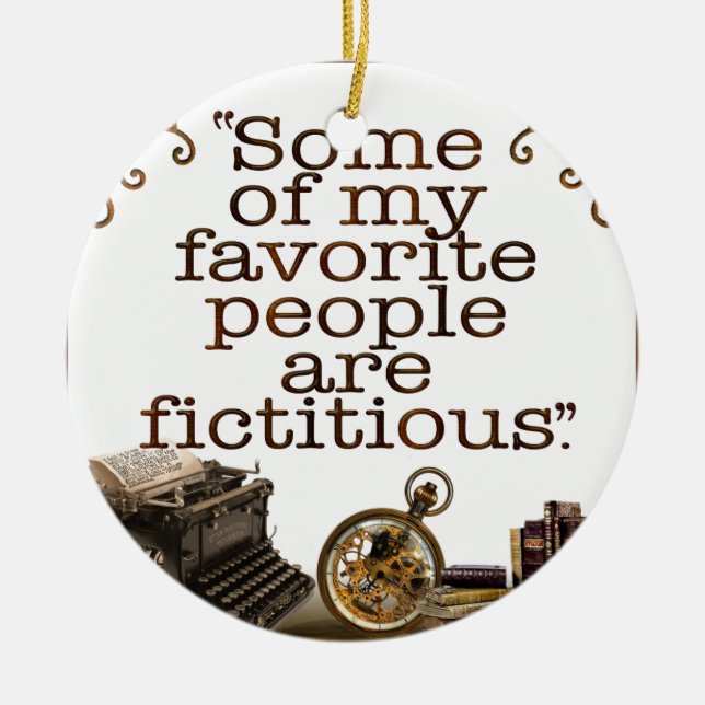 Book Lovers / Writers & Authors Ceramic Ornament (Front)