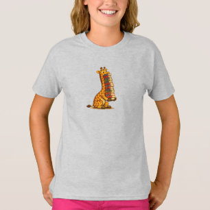 Book‑Loving Giraffe T-Shirt