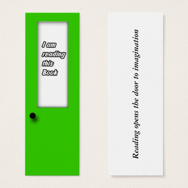 Book mark - I am reading this book (Front & Back)