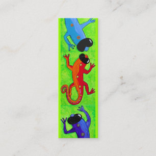 Book mark - Lizards in sunglasses Mini Business Card