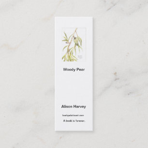 Book mark Woody Pear Mini Business Card
