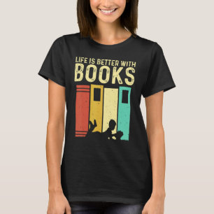 Book Men Women Reading Readers Librarian 3 T-Shirt
