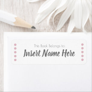 Book Name Label
